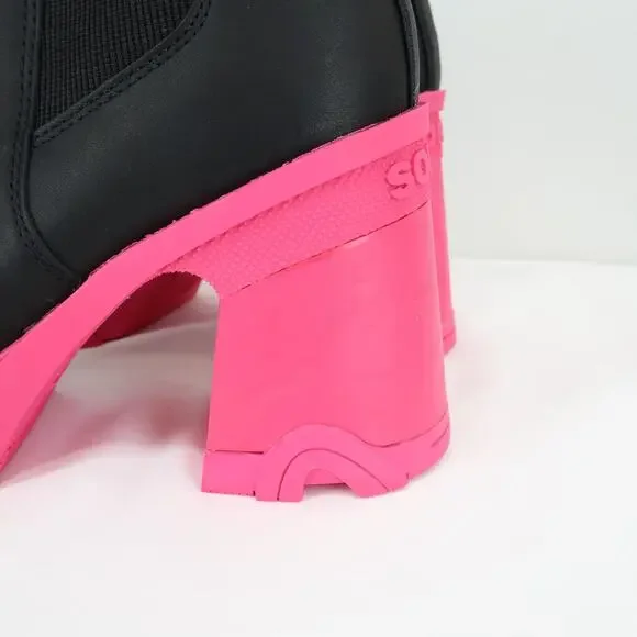 Sorel Brex Heel Chelsea Boots Black Cactus Pink Size 7.5 - Picture 12 of 12